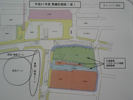ＪＲ酒田駅前旧ジャスコ跡地の整備計画のイメージ図