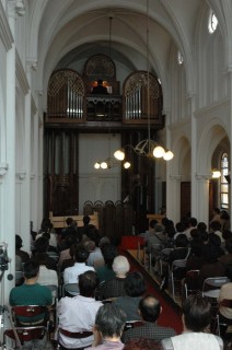 鶴岡カトリック教会天主堂を会場に開かれたオルガン祭