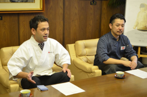 有坂さん（右）と齋藤さんがガストロノーマ参加を報告