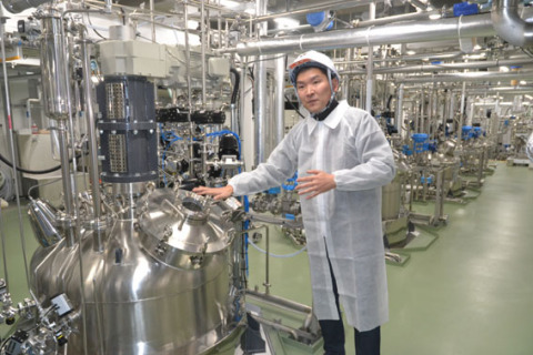 鶴岡本社にある新素材などのタンパク質発酵培養設備
